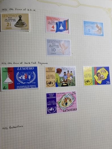 Stamp album 153 Botswana, Lesotho