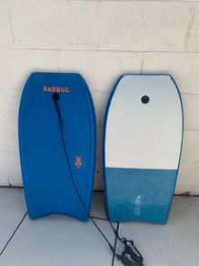 Body board 100 blue with wrist leash Size 36 Inches