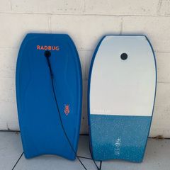 Body board 100 blue with wrist leash Size 36 Inches