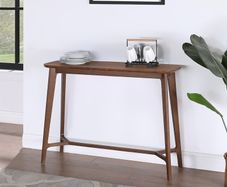 Harry Corry 'Lincoln' walnut console table - brand new and assembled