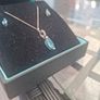 Solid 925 Silver Ladies Chain and Earrings Set Image 5