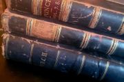 Antique leather "PUNCH" hardbacks