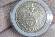 2 Reichsmark 1937 A Berlin WW2 Silver Coin third Reich