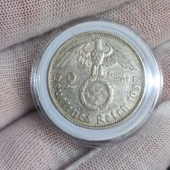 2 Reichsmark 1937 A Berlin WW2 Silver Coin third Reich