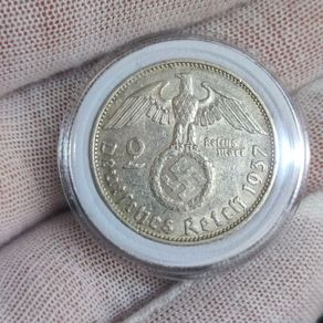 2 Reichsmark 1937 A Berlin WW2 Silver Coin third Reich