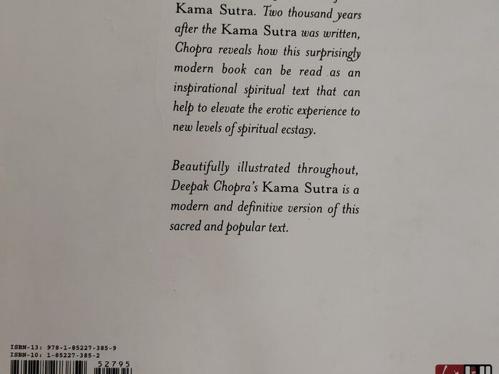 Kama Sutra - Deepak Chopra 2006 Illustrated Hardback