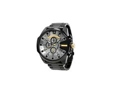 Diesel Mega Chief Mens Chronograph Watch Dz4479 Black - Warranty - Free Delivery / Collect