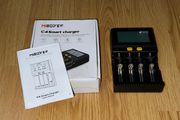 MiBOXER Universal Smart 4-Bay Charger For Li-ion LiFePO4 Ni-MH Ni-Cd