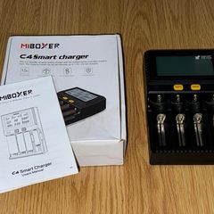 MiBOXER Universal Smart 4-Bay Charger For Li-ion LiFePO4 Ni-MH Ni-Cd