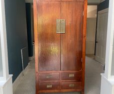 Solid Wood Double Wardrobe with Drawers- 2nd hand