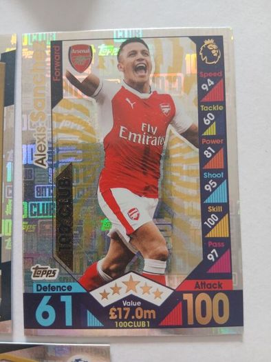 Match Attax 100 Club Cards 2016/17 - Ronaldo, Modric & Sanchez