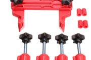 BRAND NEW 5Pcs/Set Universal Dual Cam Clamp Camshaft Timing Sprocket Gear Locking Tool Kit Car Auto Sprocket Gear Engine Timing Tool Set