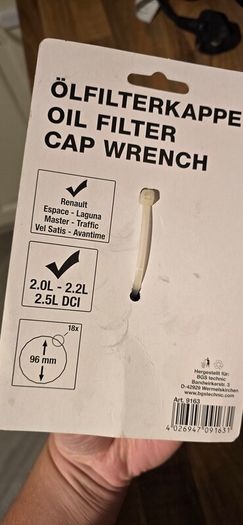 Oil Filter Cap Wrench
