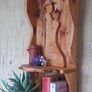 Rustic driftwood couple floating shelf / display Image 3