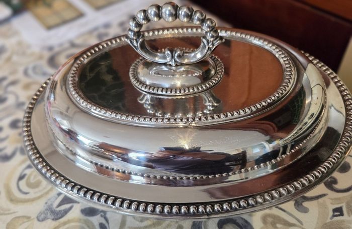 Antique entree dish