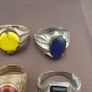 Handmade Brass Rings Lot of 15 Vintage Ancient Style Mixed Designs Image 5
