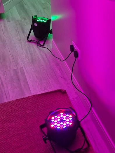 4 SLP-FX Professional RGB LED Par Can DJ Stage Light