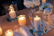 Hurricane/glass jars for wedding