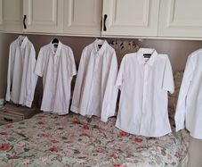 Selection of men's white shirts