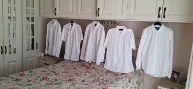 Selection of men's white shirts