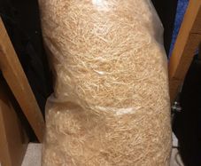 shredded timber packing material