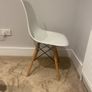 White DSW style dining chairs Image 2