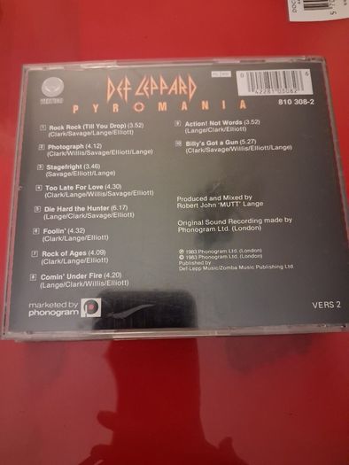 Def Leppard x 3  - High n Dry, Pyromania and Hysteria CDs