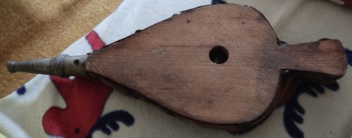 Vintage Wood and Leather Fire Bellows