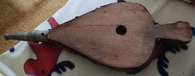 Vintage Wood and Leather Fire Bellows