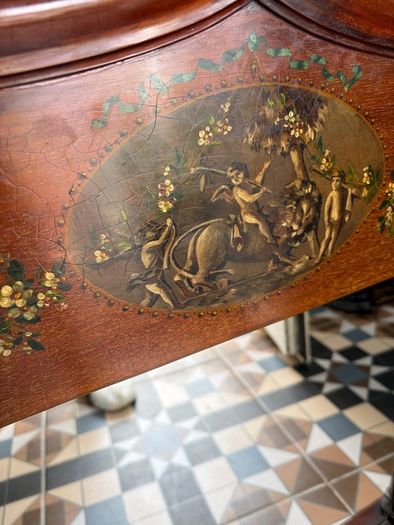 19th Century Polychromed Mirror