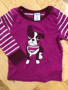Polarn O Pyret POP pink cotton top 92cm