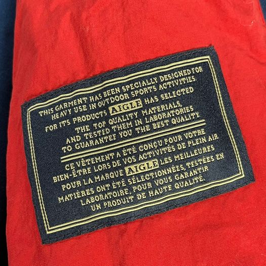 Aigle Gore-Tex Jacket 90s Retro Rain Waterproof Hiking Walking Red Mens M