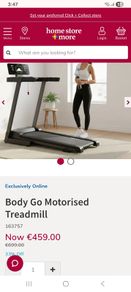 Motorised treadmill