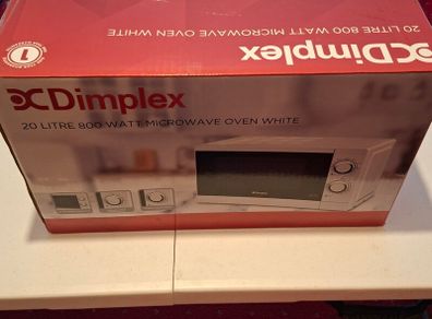 Dimplex 20 Litre 800W Microwave White BRAND NEW