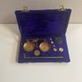 Vintage miniature brass weighting scales set Image 7