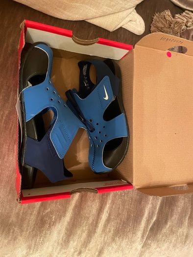 Blue brand new Nike Kids Sandals