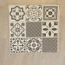 Gray & white oriental vinyl tiles Image 2