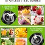 1200W Blender Smoothie Maker 2 in 1 Smoothie Blender with 1.5L Glass Jug & 650ML Travel Cup, 3 Speed Jug Blender, Professional Blenders for Smoothies, Shakes, Frozen Drinks, Ice, Sauces, Silver Image 7