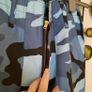 Blue Camouflage Cargo Trousers /New Image 4