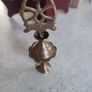 Rare find  Handcrafted Brass Eye Liner Powder Box, Antique Surma Dani . Old Brass Kohl Holder Image 7
