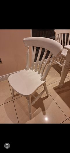 Solid Wood Dining Table + 4 Chairs