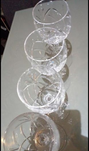 4 Cavan Crystal Clear glasses