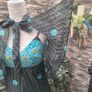Vintage John Bentley Irish 70s maxi Dress with cape Image 2