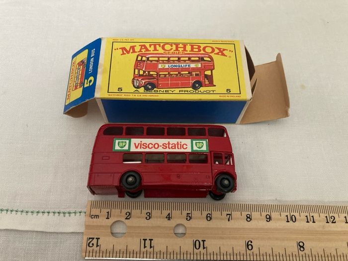 Matchbox 5d. Routemaster London bus. Mint in box. 1965