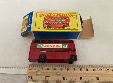 Matchbox 5d. Routemaster London bus. Mint in box. 1965