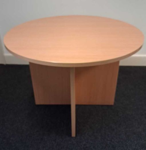 Circular Wood Office Table