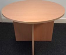 Circular Wood Office Table