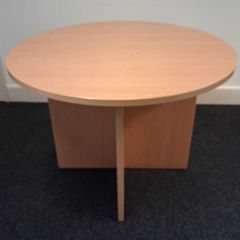 Circular Wood Office Table