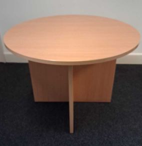 Circular Wood Office Table