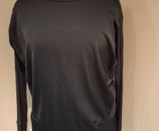 Dunnes Navy Satin Mix Top
